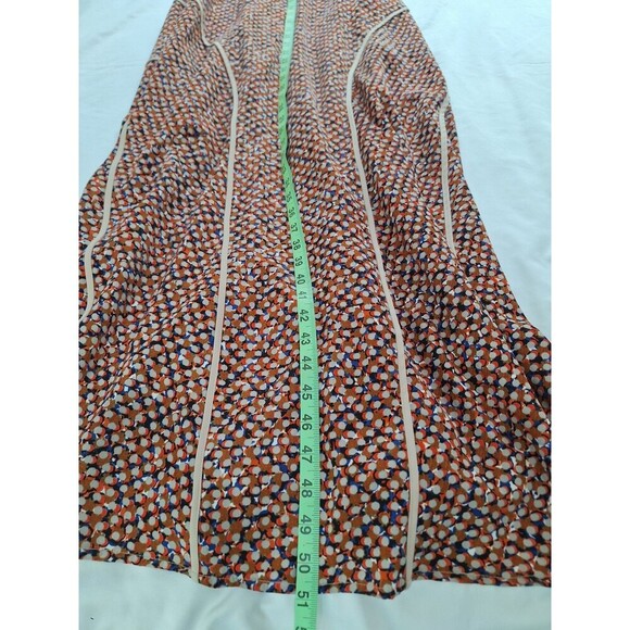 Sachin + Babi Strapless Dot Maxi Blue Tan Dress Size 6 - Picture 7 of 7
